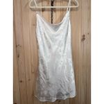 NWT Lulus Close to Your Heart White Satin Jacquard Cowl Slip Dress Party Sz XL Photo 1
