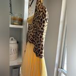 Cache  leopard and yellow silk mini dress Photo 9