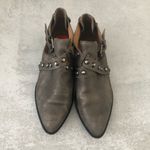 Corso Como  Buckle Studded Ankle Booties Gray Silver Shimmer Photo 1