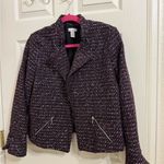 Chico's Multicolor Tweed Blazer Jacket size 2/large Photo 0
