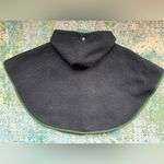 Vintage Tostmann Trachten green plaid wool hooded poncho cape with buttons Black Photo 6