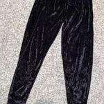 Velvet Jogger Pants Black Size M Photo 0