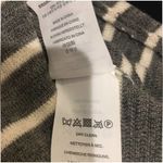 J.Crew Lot of 2 Sweaters Blue Zip Turtleneck, Gray Striped Elbow Patches Medium Photo 14