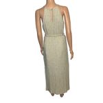 Anthropologie Amadi Caroline Knit Midi Dress size Medium New Beige Minimalist Tan Photo 3