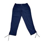 Dress Barn  Women's Cropped Pants Size‎ 10 Navy Blue Drawstring Photo 0