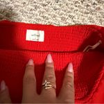Aritzia NWT Wilfred Bonaventure Red Bouncy Tube Strapless Crop Top- Size Small Photo 4