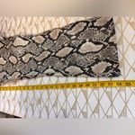 Choosy Elizabeth Snake Skin Faux Leather Cropped Pants Size 6 Black Photo 6