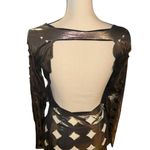 Micas Sexy Cut Out Metallic Dress Photo 3