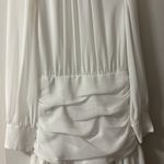 White Long Sleeve Dress Size M Photo 1