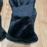 Lands' End  Black Winter Faux Fur Smart Touch Gloves Womens Size Large Photo 3