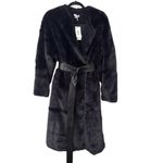 Jason Wu Runway Faux Fur Coat Leather Belt NWT Sz S Photo 1