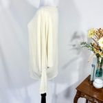 Andree by Unit  Cream Batwing Sleeve Slub Textured Top Sz Large 💚 Photo 5