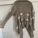 Debut - -  Cardigan Sweater Tan White  Womens‎ Size S/M Cozy spring western boho Photo 5