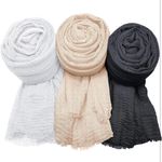 NEW! MANSHU Shawl and Wrap, Long Scarf, Big Head Scarf 6 PCS Women’s Soft Tan Photo 4