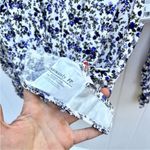 Free People  Cutout Floral Caya Print Bodysuit Purple Lavender White NEW Size S Photo 6