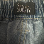 Simple Society Women's Classic Blue Wide Leg Jeans Photo 2