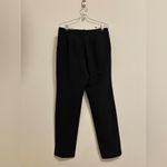 St. John  Jennifer Pleated Straight-Leg Pants in Black size 8 Photo 6