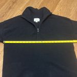 OFFLINE by Aerie Large Black Half Zip Ribbed Knit Pullover Top Comfy Oversized Photo 2