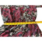 Bebop Pullover Sheer Line 3/4 Elastic Cuff & Waist A-line Vneck Paisley Dress S Photo 9