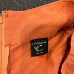 Ethereal Orange Women's Shorts with Tassels Photo 3