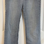 French Cuff Women's Jeans‎ Size 12P Blue Denim Rhinestone Embellished Pockets Photo 0