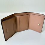 Coach  Card Holder Wallet In Signature Canvas with Floral Print Photo 6