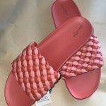 Universal Threads NWT Sz 9 Universal Thread braided pink orange slides Photo 0