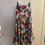 Speed Control New York Womens Midi Dress XL 1X Floral Necklace Attached Pink Photo 6