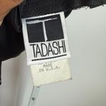 Tadashi Shoji Tadashi Halter Top Black Pleated Sleeveless Party Cocktail Made in USA Photo 8