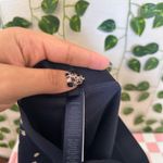 SKIMS NWOT  cotton Ribbed Biker Shorts Navy With Floral Print Size XS Photo 4