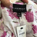 Lane Bryant NWT Floral Sleeveless Blouse - Pink and Cream plus size 28 Photo 4