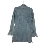 BLANK NYC Smooth Talker Denim Zip Front Mini Dress Jacket Y2K Size M Photo 3