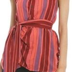 Free People  Mackenzie Wrap Top Berry Colored M Photo 0