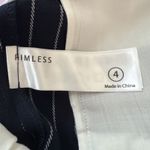 Rimless Pants Womens 4 Navy Blue White Skinny Leg Career Office Workwear Casual Photo 6