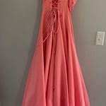 Cache Women’s Vintage pink rhinestones strapless prom dress size 9/10 Photo 4