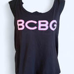 BCBGMAXAZRIA Black and pink BCBG vintage Y2K tank top Size Large Photo 0