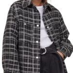 H&M Oversized Jacquard Weave Shirt Jacket Size XS Photo 0