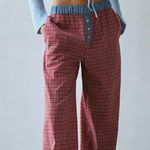 Urban Outfitters  Out from Under Red Striped Lounge Pants Size Medium NWT Photo 0