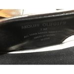 Anne Klein Iflex Women's 7 Silver Leather Slingback Pointed Toe Pumps Flat Photo 5