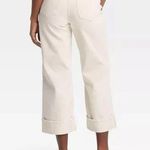 Universal Threads Women's High-Rise Cropped Vintage Wide Leg Jeans - Universal Thread White 12 Photo 1