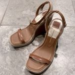 Dolce Vita Aurora Cedar Embossed Stella Platform Wedge Sandals Size 9.5 NWT Tan Photo 12