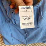 Sienna Sky Light Blue Buttoned Crop Top Photo 4