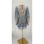 Love Shack Fancy NWT Sienne Ocean Spray Mist Silk Mini Dress Size 4 $495 Photo 13