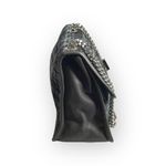 Artisan: new Alma Tonutti ✽ Tweed Turnlock Hardware Flap Bag ✽ Silver Chain ✽ Black Photo 2