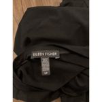 Eileen Fisher  viscose jersey Long Sleeve Scoop crew Neck Plain Black Mini dress Photo 5