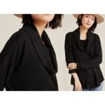 Anthropologie | Maeve Addie Ruffled Hacci Pullover in Black | Sz S Photo 1