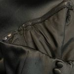 Black Satin Straplesss Evening Party Dress Mermaid Size 8 Photo 5