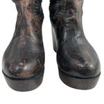 Bed Stu NEW ‎ Bruges Slouchy Leather Wedge Boots Size 8.5 Distressed Photo 8