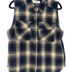 Ci Sono Ci‎ Sono Plaid Collection brown plaid sleeveless top medium Photo 0
