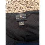 Worthington Women's Black Gold Zippers on the shoulders pleated back top size 0X Photo 7
